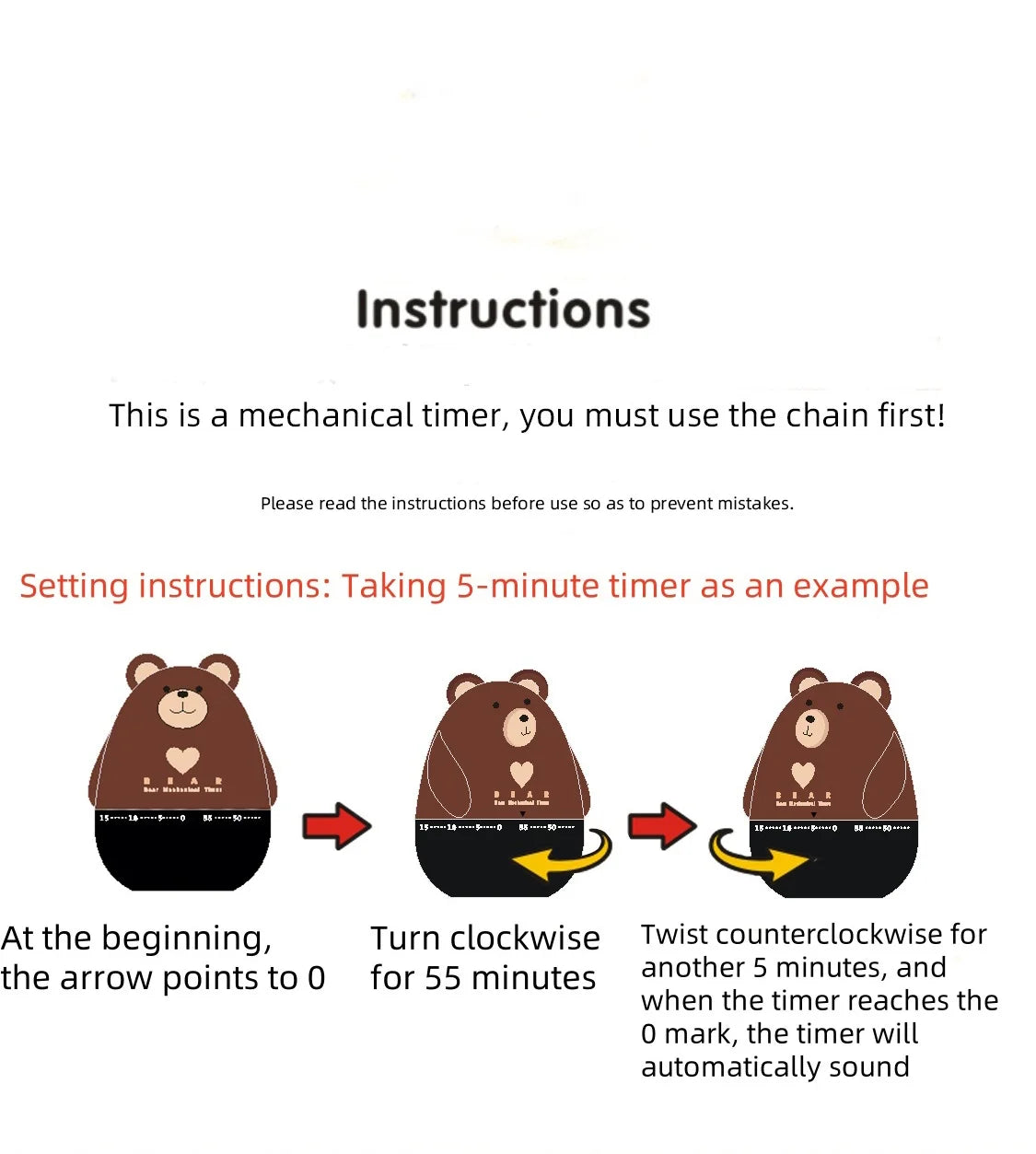 Keukentimer met dierenlook tot 55 minuten