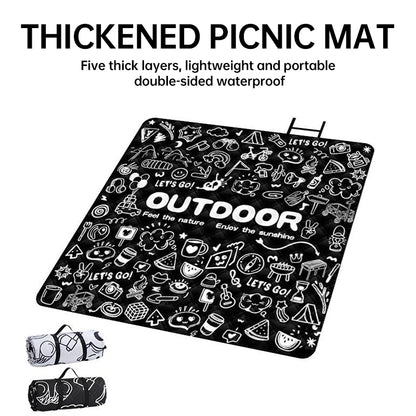 Vochtbestendige Picknickmat 200x200 cm - Geschikt voor Buiten en Machinewasbaar