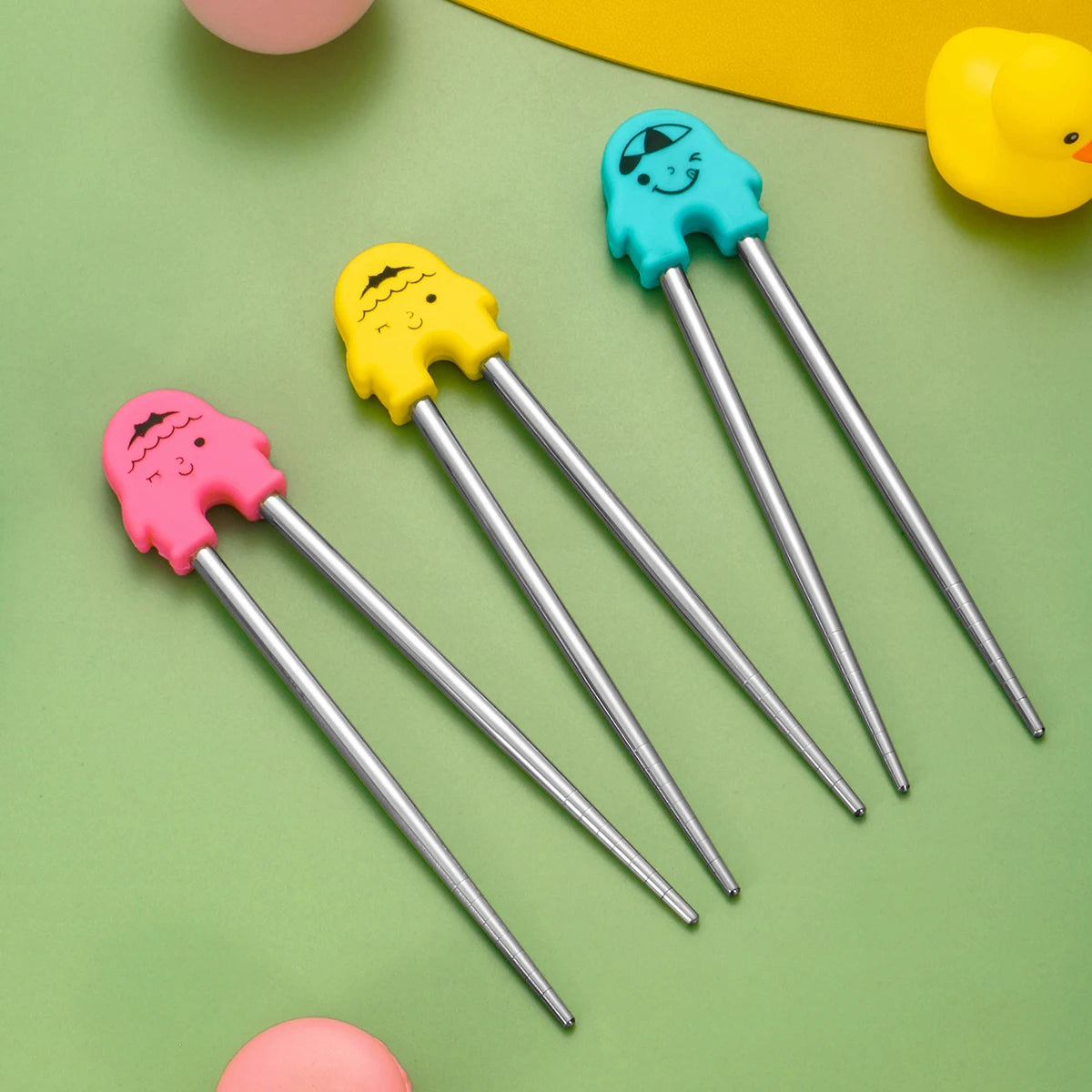 Oefen Eetstokjes met Cartoon Design voor Kinderen