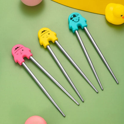 Oefen Eetstokjes met Cartoon Design voor Kinderen