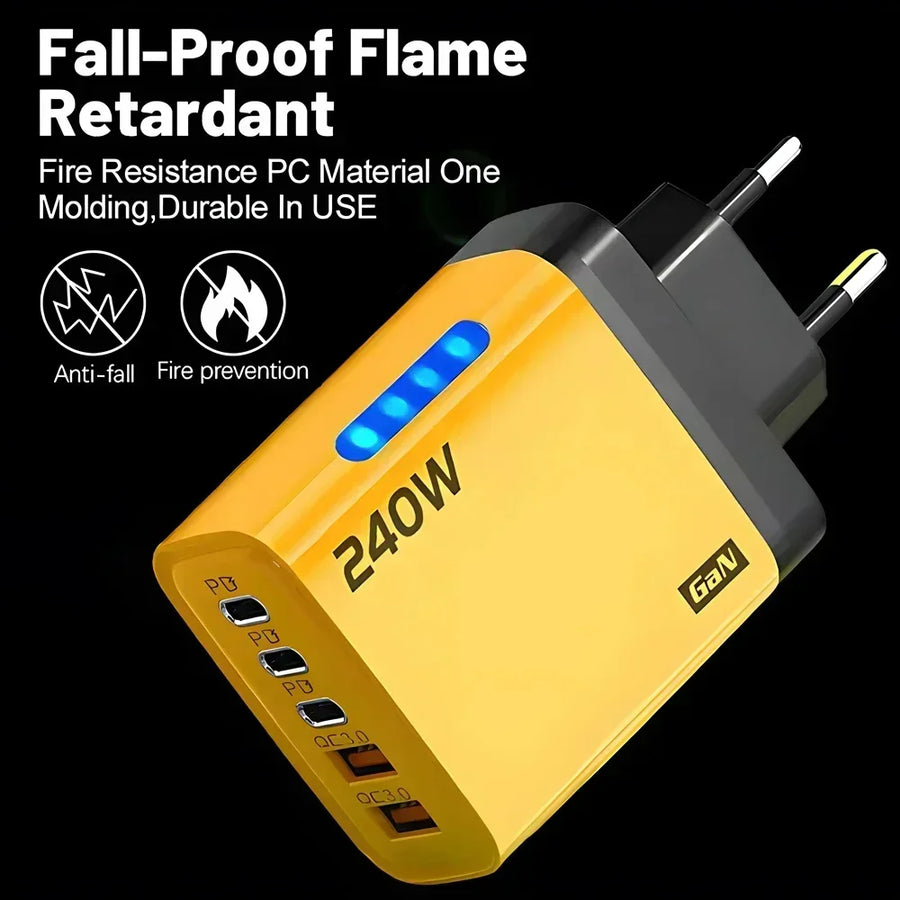 120W USB C  snellader EU stekker