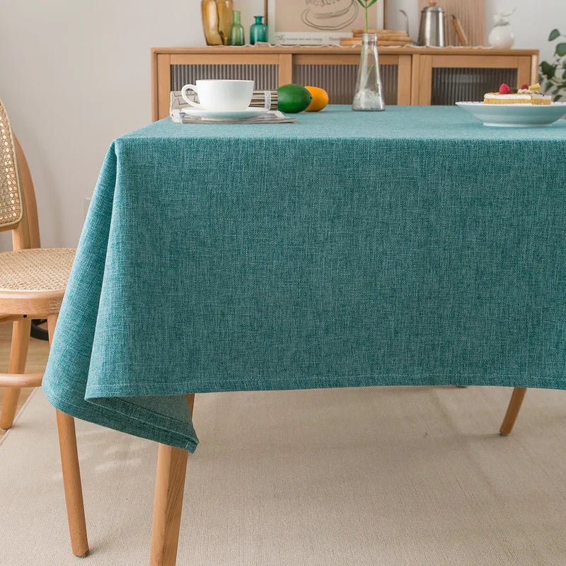 Tafellaken rechthoekig waterdicht oliebestendig polyester katoen