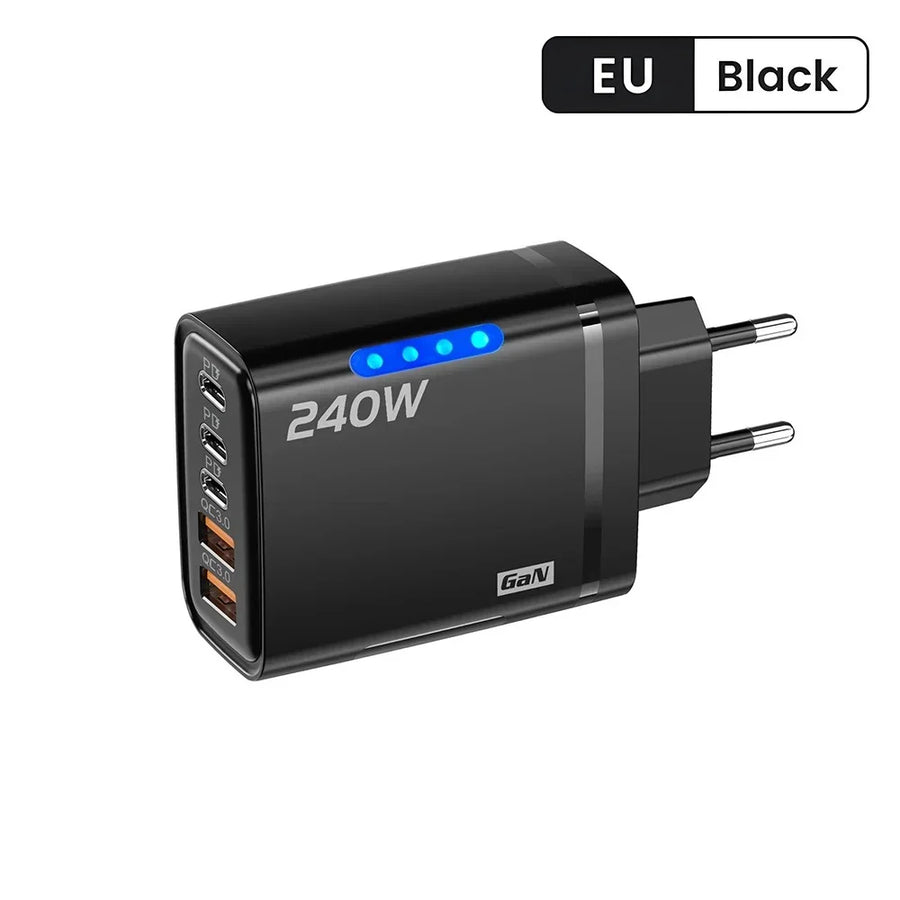 120W USB C  snellader EU stekker