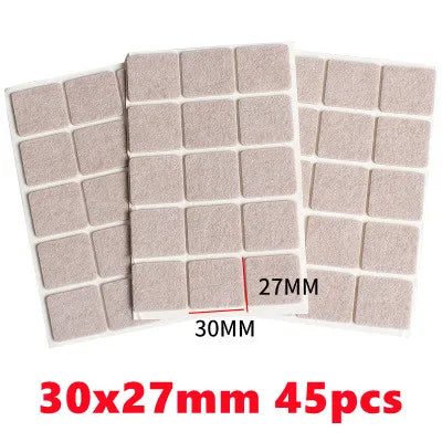 Viltpads voor meubelvoeten: zelfklevende bescherming tegen krassen en geluid