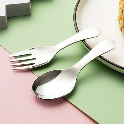 Draagbare RVS Bestekset met Lepel en Vork