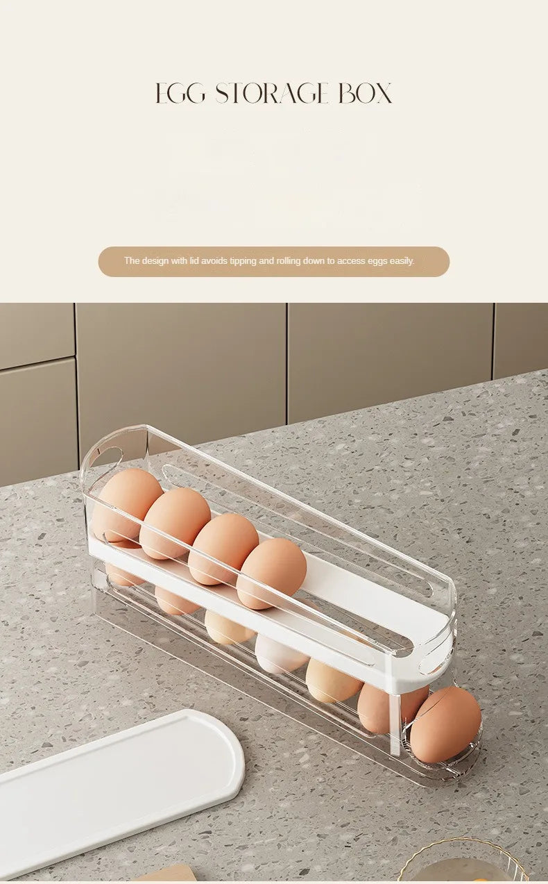 Automatic Double-Layer Egg Dispenser for Refrigerator