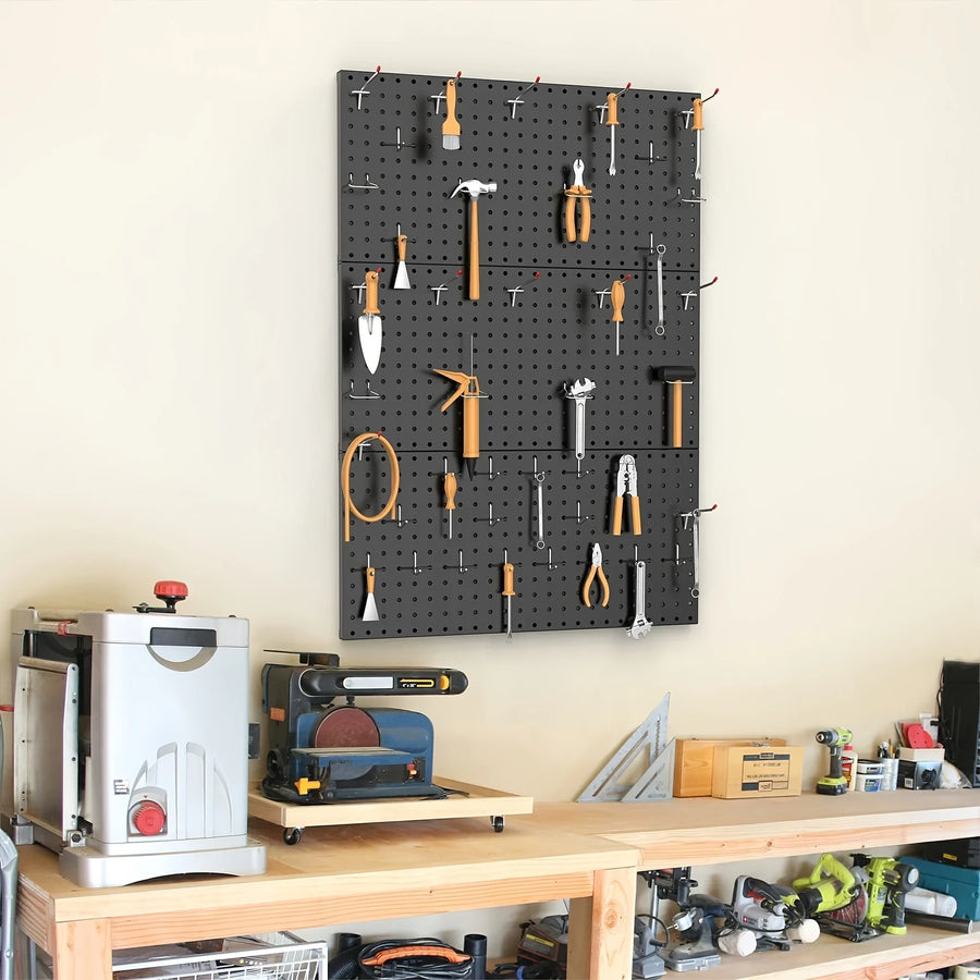Metalen pegboard wand organizer 12x24 inch