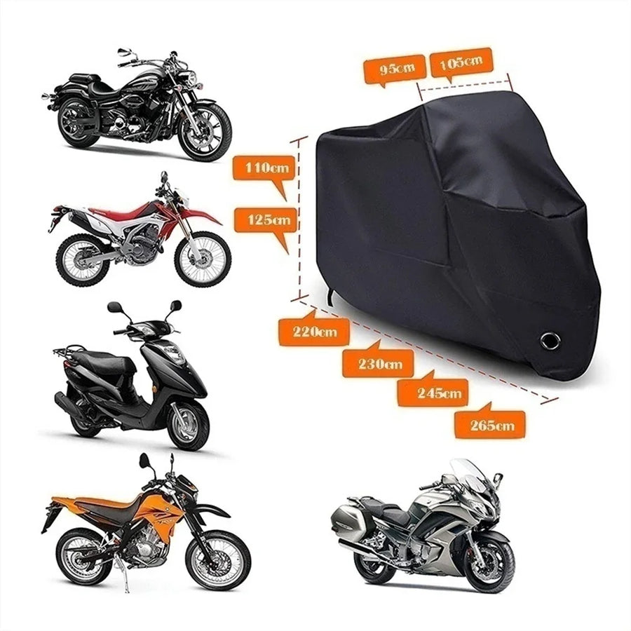 Motorhoes waterdicht zwart