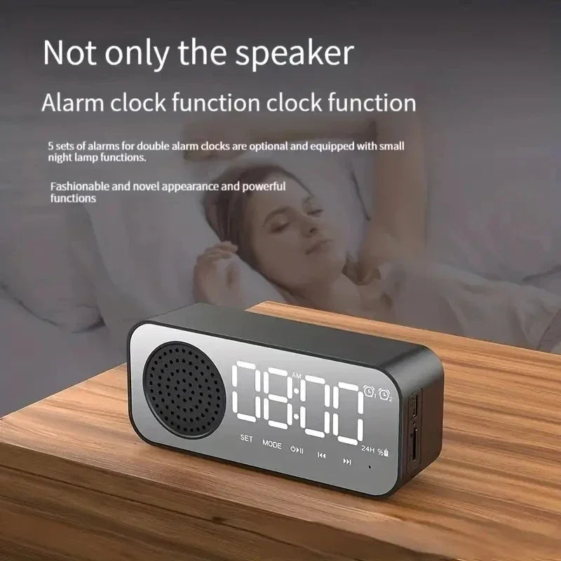 Digitale wekkerradio Bluetooth speaker LED