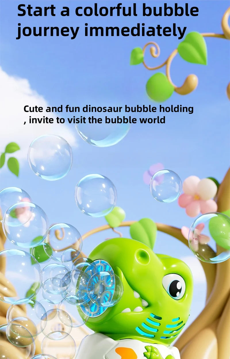 Bellenblaas dinosaurus giraf lichtgevend