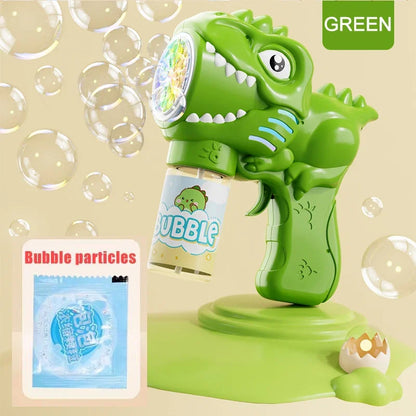 Dinosaurus Bubbelmachine met Licht | Automatisch | 6 Openingingen