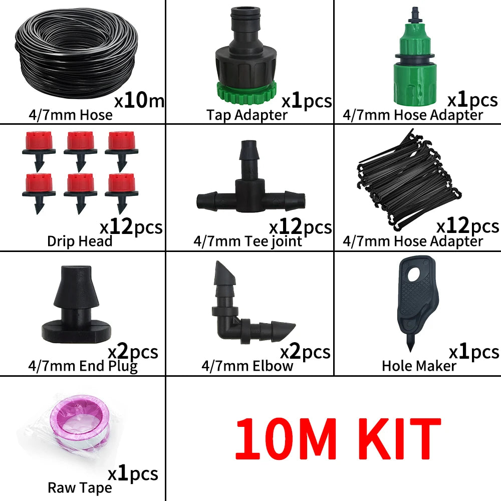 Verstelbaar Druppel Irrigatiesysteem voor Tuinplanten