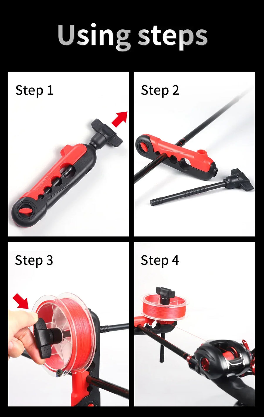 Lijnspoeler ABS-plastic 13x3.5 cm