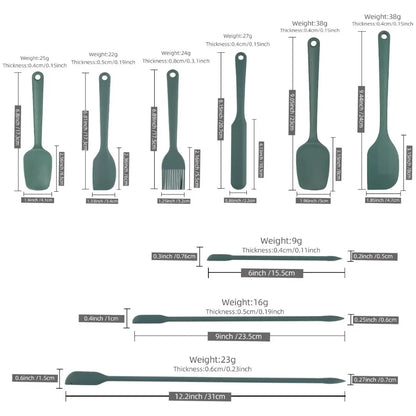 Silicone bakgerei set 6 of 9 delen