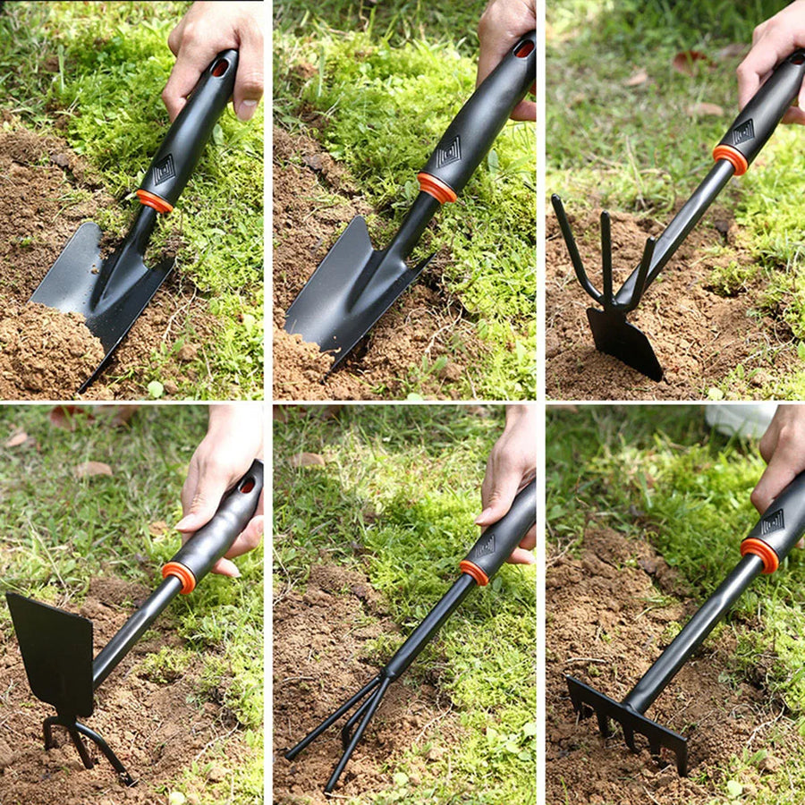 Multifunctioneel tuingereedschap schep hoes hark