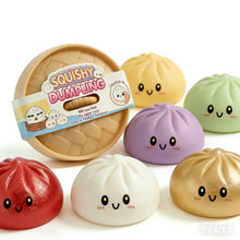 Squishy stressbal dumpling vrolijk gezicht