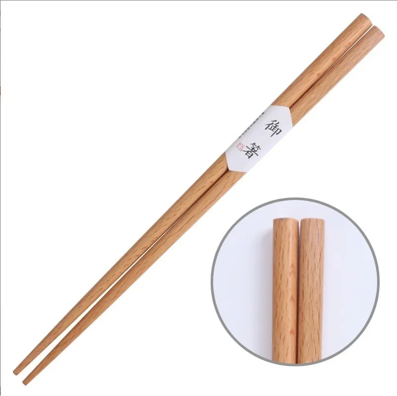 Sushi stokjes kastanjehout 22,5 cm
