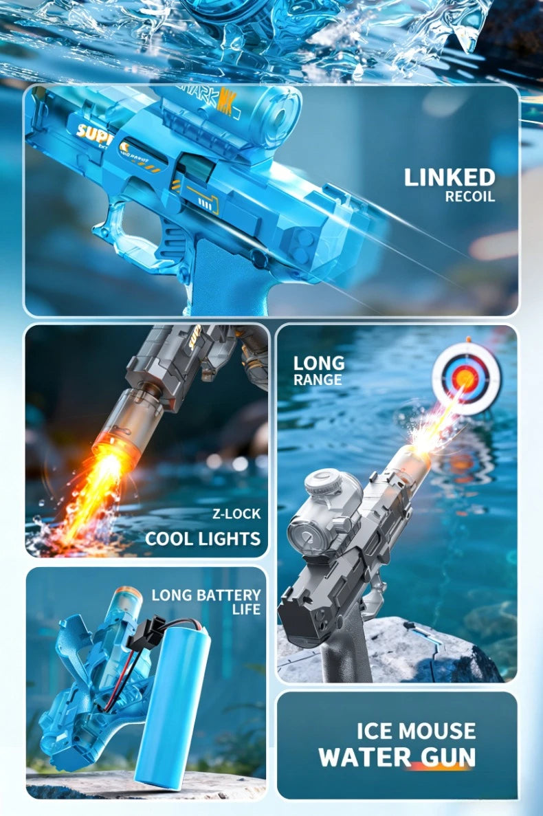 Elektrisch waterpistool met LED grote capaciteit