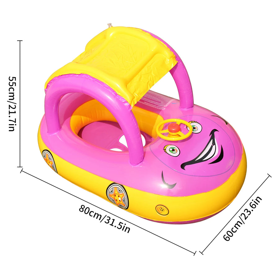 Toddler Pool Float Car Shape – Buoyancy Aid for Children 3-6 Years