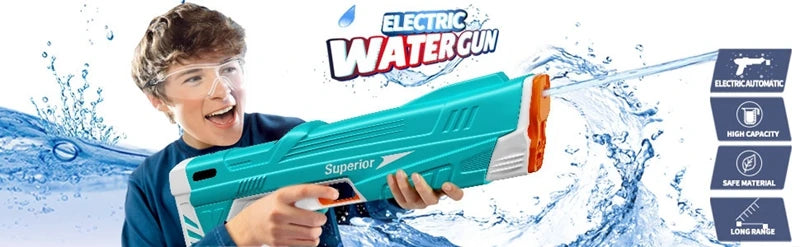 Electric Water Gun Automatic – 43 cm – For Kids and Adults