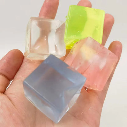 Squishy kubus fidget speelgoed pastel