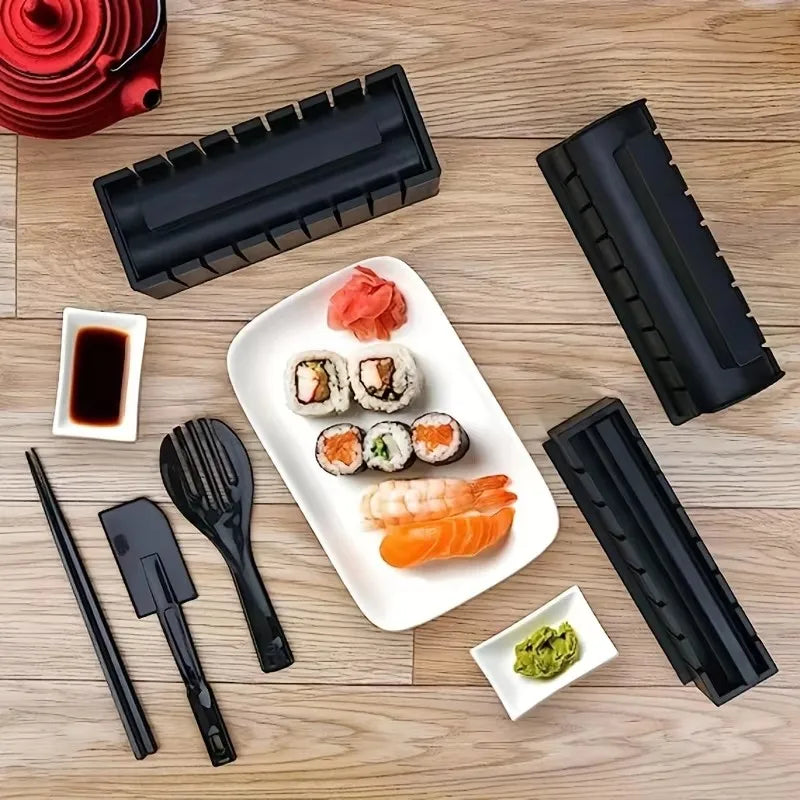 Sushi maker kit 10-delig kunststof