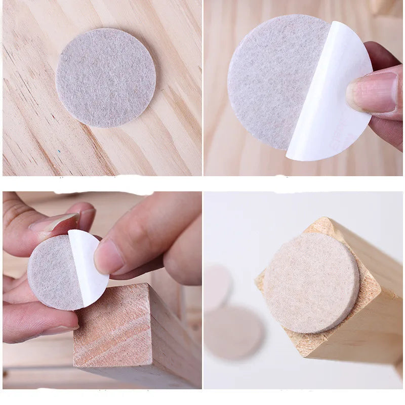 Viltpads voor meubelvoeten: zelfklevende bescherming tegen krassen en geluid