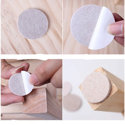 Viltpads voor meubelvoeten: zelfklevende bescherming tegen krassen en geluid