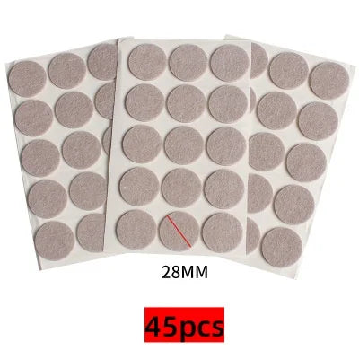 Meubelviltjes rechthoekig zelfklevend 3 mm