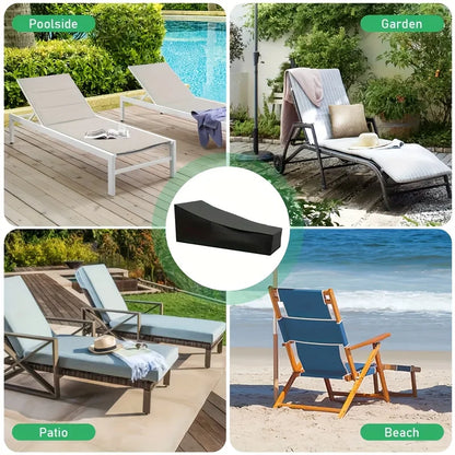 Zwarte Hoes voor Loungestoel | Tuinstoelhoes Buiten 210D
