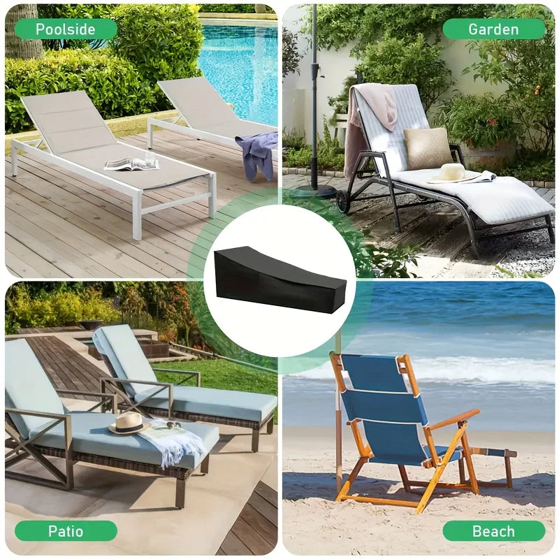 Loungestoelhoes zwart 210D