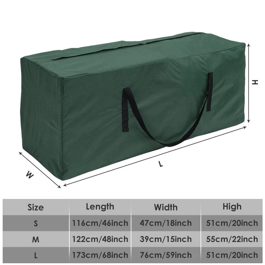 Opbergtas tuinkussens 173x76x51 cm Oxford waterdicht