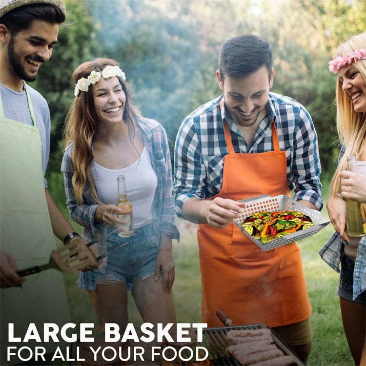 Grillmand roestvrij staal groenten BBQ