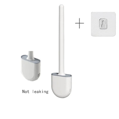 Toiletborstel siliconen ophangbaar met houder