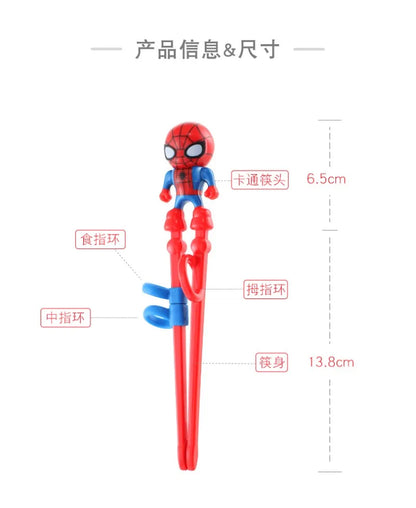 Marvel Trainings Eetstokjes Kinderen Spider-Man en Captain America