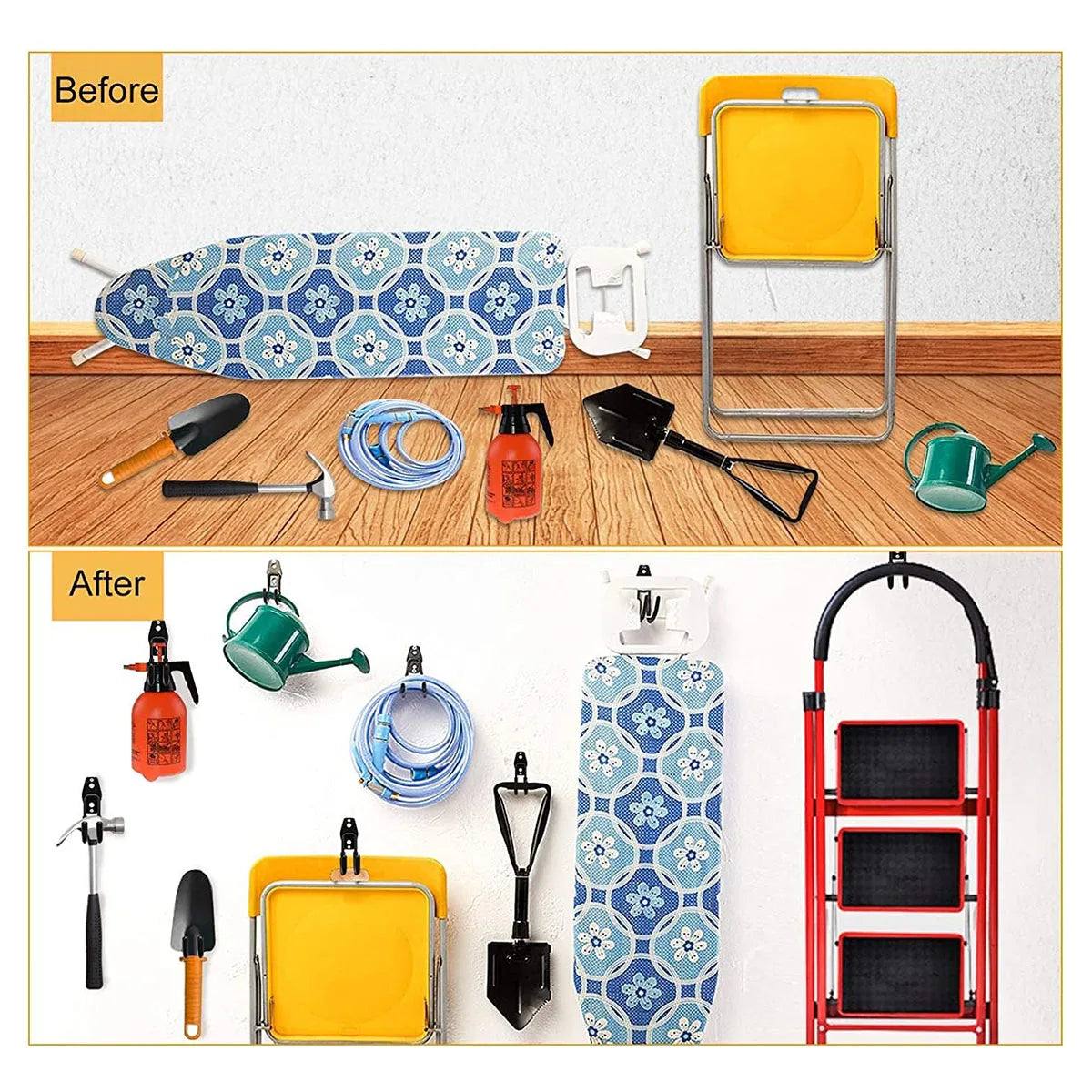 Wandhaken voor Gereedschap en Tuinspullen