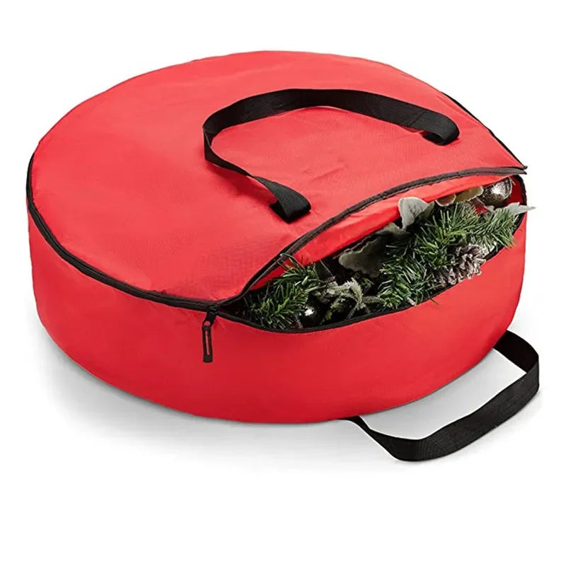 Opbergtas kerstboom decoratie rood 210D Oxford