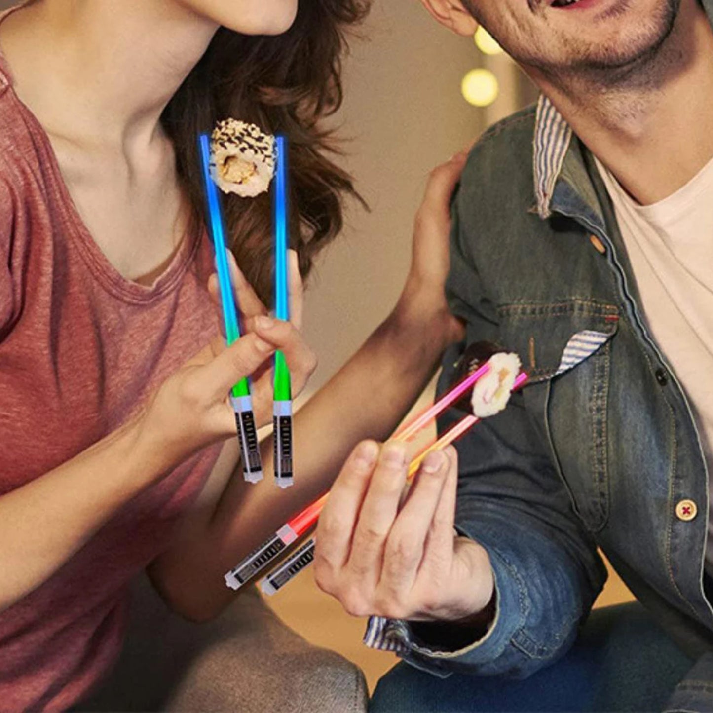 LED Lichtgevende Eetstokjes Voor Feestliefhebbers En Evenementen Heldere Verlichting Bruiloften Concerten Huismerken.nl