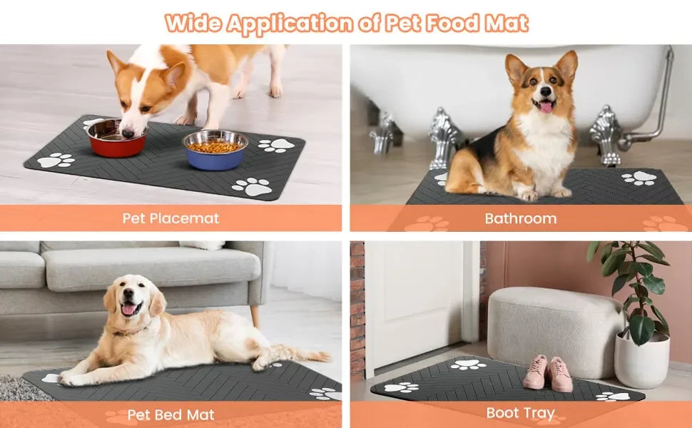 Absorberende Placemat voor Honden en Katten – Waterdicht en Sneldrogend