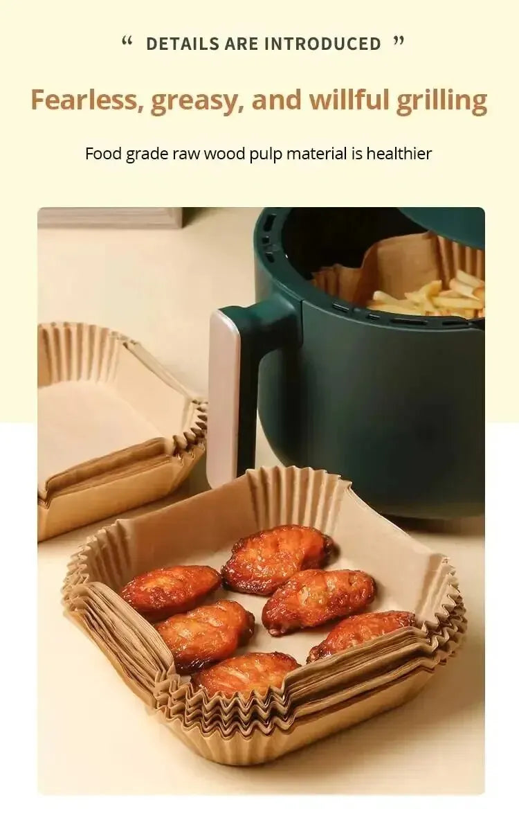 Rond bakpapier airfryer 50 stuks