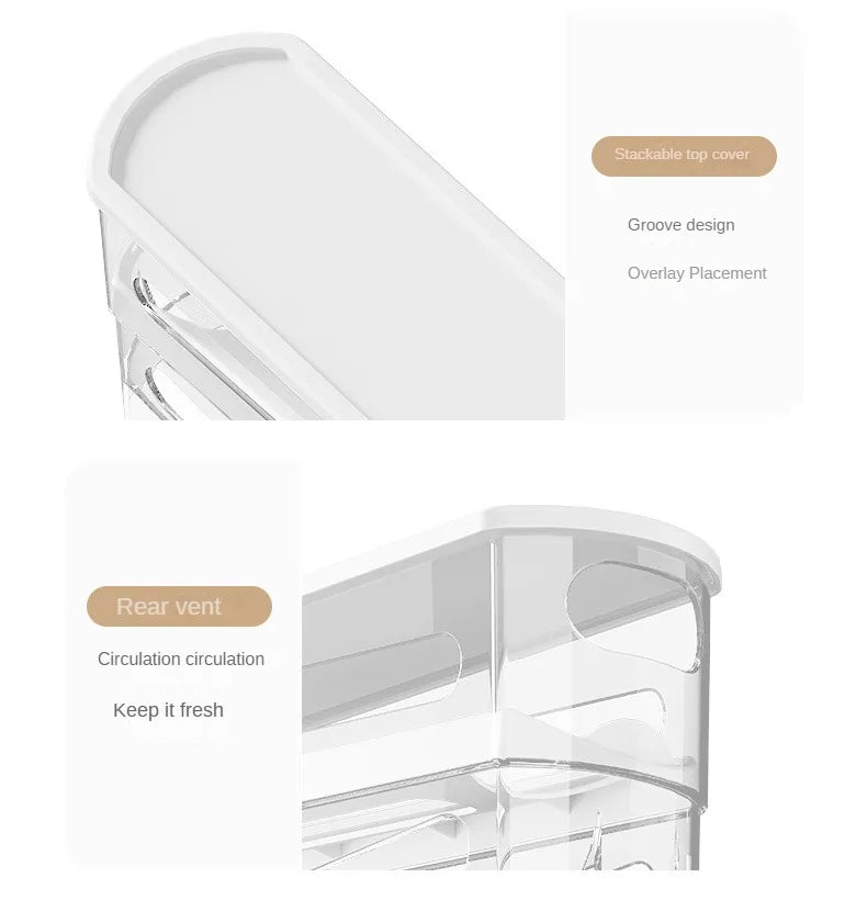 Automatic Double-Layer Egg Dispenser for Refrigerator