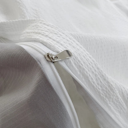 Dekbedovertrekset microfiber 3-delig met rits