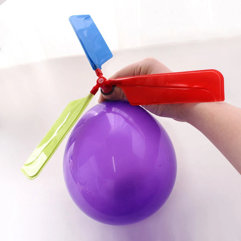 Set of 6 Balloon Helicopter Outdoor Toys