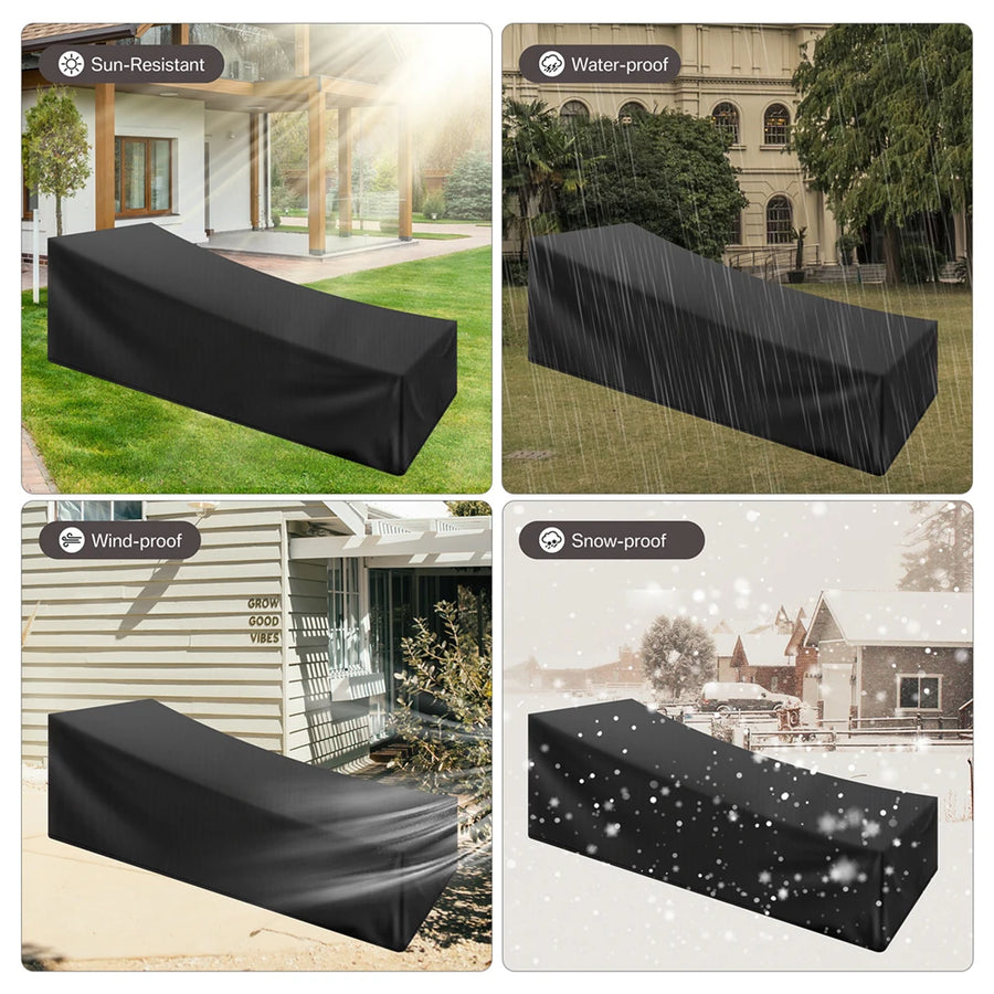 Sun Lounger Protective Cover Waterproof and UV-Resistant