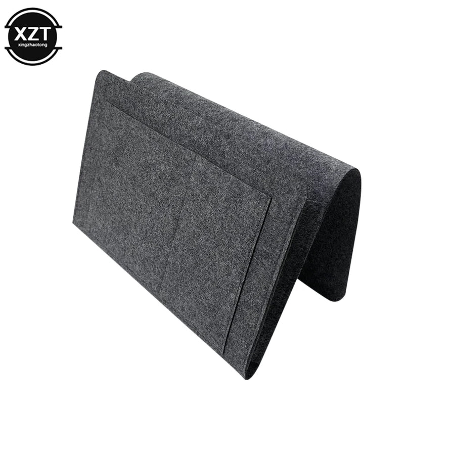 Felt Bedside Organizer for Phone and Magazine