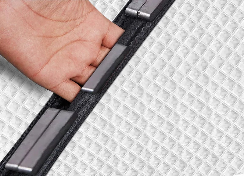 Magnetic Door Curtain Black – Easy to Install – Keeps Cold Out and Warmth In