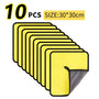 10 stuks 30x30cm Geel