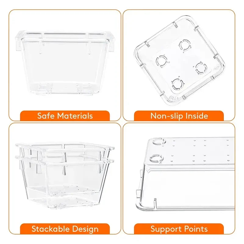 Lade-organizer set 10-delig transparant
