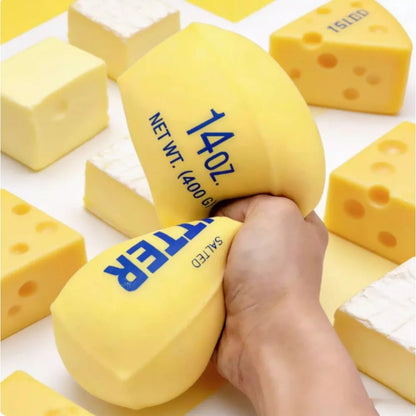 Squishy knijpspeeltje geel