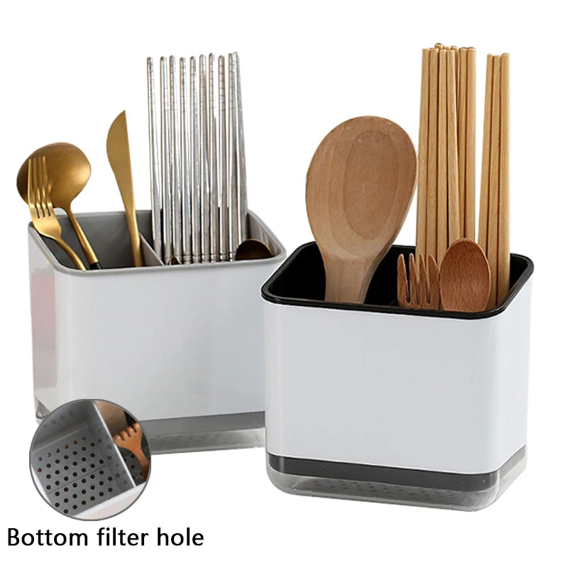 Bestek organizer met afdruiprek - Dubbellaags en afneembaar